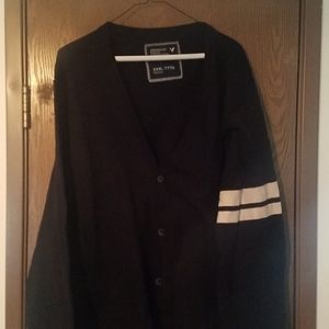 American Eagle navy school cardigan